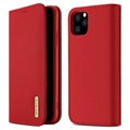 Dux Ducis Wish iPhone 11 Pro Max Nahkainen Lompakkokotelo - Punainen