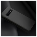 Dux Ducis Wish Samsung Galaxy S10 Nahkainen Lompakkokotelo - Musta