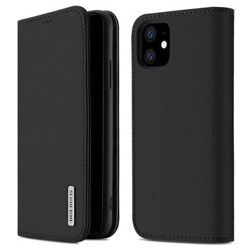 Dux Ducis Wish iPhone 11 Nahkainen Lompakkokotelo - Musta