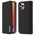 Dux Ducis Wish iPhone 12 Pro Max Nahkainen Lompakkokotelo - Musta