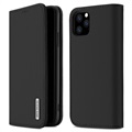 Dux Ducis Wish iPhone 11 Pro Nahkainen Lompakkokotelo - Musta