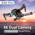 E88 taittuva drone ilmakuvat HD Quadrocopter korkeus Hold RC Aircraft 4K Dual kamerat - musta