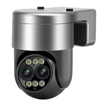 ESCAM G03 Kaksiobjektiivinen WiFi PTZ-kamera, jossa on 8-kertainen optinen zoomi
