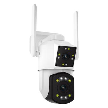 ESCAM PT210 kaksitehoinen PTZ-kamera, jossa on kaksisuuntainen ääni ja värillinen yönäkö - 3MP, WiFi