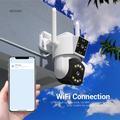 ESCAM PT210 kaksitehoinen PTZ-kamera, jossa on kaksisuuntainen ääni ja värillinen yönäkö - 3MP, WiFi