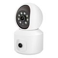 ESCAM QF010 2x2MP Dual Lens Motion Detection WiFi-kamera Kaksisuuntainen äänikamera tukee pilvitallennusta - EU-pistoke - EU-pistoke