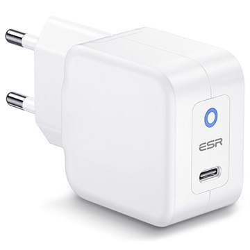 ESR EFB004O Universal PowerDelivery Seinälaturi - 20W, USB-C - Valkoinen