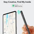 ESR Geo Digital Stylus -kynä iPadille - Apple Find My Compatible - Musta