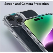 iPhone 15 Plus ESR Ice Shield Hybridikotelo - Läpinäkyvä