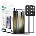 Samsung Galaxy S23 Ultra 5G ESR Screen Shield Karkaistu Lasi ja Kameran Linssisuoja - 2 Kpl.