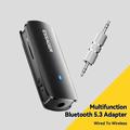ESSAGER ES-BT09 Monikäyttöinen Bluetooth-sovitin Kannettava langallinen langattomaan BT5.3 Lavalier-muuntimeen Tuki mikrofonille
