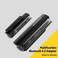 ESSAGER ES-BT09 Monikäyttöinen Bluetooth-sovitin Kannettava langallinen langattomaan BT5.3 Lavalier-muuntimeen Tuki mikrofonille