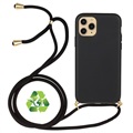Saii Eco Line iPhone 11 Pro Biohajoava Kotelo Hihnalla - Musta