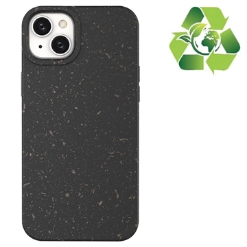 Eco Nature iPhone 14 Plus Hybridikotelo - Musta