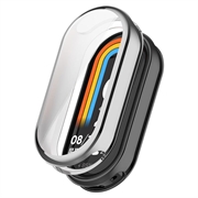 Xiaomi Smart Band 10 Galvanoitu TPU Suojakotelo - Hopea