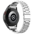 Samsung Galaxy Watch4/Watch4 Classic Ruostumaton Teräsranneke - Helmenharmaa / Musta