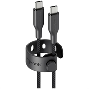 Empower by PanzerGlass Racing USB-C-kaapeli - 60W, 2m - musta