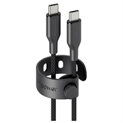 Empower by PanzerGlass USB-C-kaapeli - 240W, 1.2m - musta