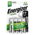 Energizer Recharge Power Plus ladattavat R6/AA paristot 1300mAh - 4 kpl.