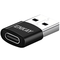 Enkay ENK-AT105 USB-A / USB-C Sovitin - Musta