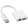 Hat Prince HC-13 USB-C / 3.5mm & C-Tyyppi Äänisovitin - Musta