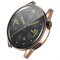 Enkay Huawei Watch GT 3 Kotelo Panssarilasisella - 42mm - Ruusukulta