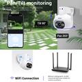 Escam PT304 4MP WiFi-kamera, jossa on kaksoisvalon yönäkökenttä