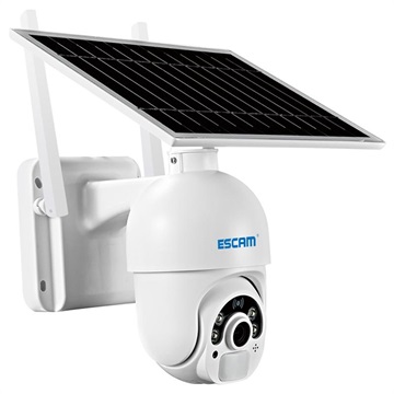 Escam QF250 Aurinkokäyttöinen Valvontakamera - 1080p, WiFi - Valkoinen