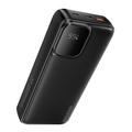 Essager digitaalinen näyttö 20000mAh Powerbank Type-C- ja Lightning-kaapeleilla - 22.5W - musta