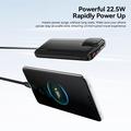 Essager digitaalinen näyttö 20000mAh Powerbank Type-C- ja Lightning-kaapeleilla - 22.5W - musta