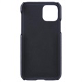 Essentials Triple Card iPhone 11 Pro Nahkakotelo - Musta