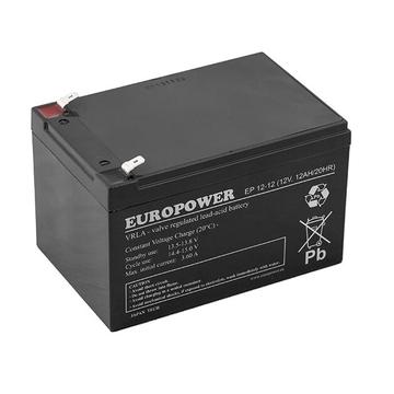 Europower EP12-12 AGM akku 12V/12Ah