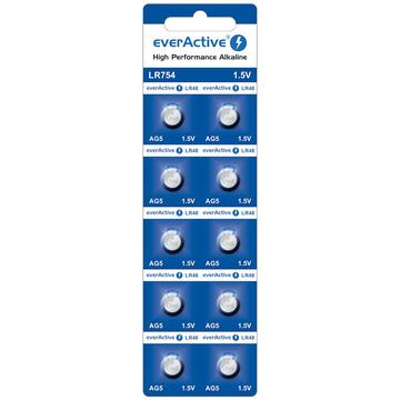 EverActive AG5 LR754/LR48 alkaliparistot - 10 kpl.