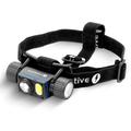 EverActive HL-2000R Force PRO ladattava LED-otsalamppu - 2000 lumenia, IPX8 - musta