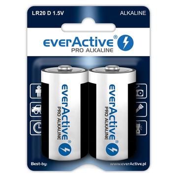 EverActive Pro LR20/D alkaliparistot 17500mAh - 2 kpl.