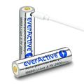 EverActive Silver+ Lithium MicroUSB ladattava 18650 akku - 2600mAh