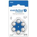 EverActive Ultrasonic 675/PR44 kuulokojeiden paristot - 6 kpl.