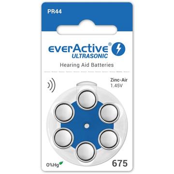 EverActive Ultrasonic 675/PR44 kuulokojeiden paristot - 6 kpl.