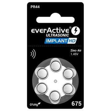 EverActive Ultraääni-implantti HD 675/PR44 kuulokojeiden paristot - 6 kpl.