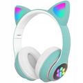 Extralink Cat-Ear Over-Ear lasten langattomat kuulokkeet - vihreä