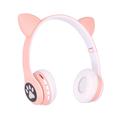 Extralink Cat-Ear langattomat lasten kuulokkeet - vaaleanpunainen