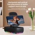 F15 3-in-1 kokoontaitettava puhelinteline, jossa on Bluetooth-kaiutin ja 1200mAh-virtapankki - valkoinen