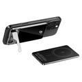 F15 Ultra-Thin 10000mAh magneettinen langaton virtapankki jalustalla - 15W - harmaa