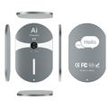 F8pro AI -magneettinen Bluetooth-kääntäjä, 138 kieltä - harmaa