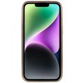 Fierre Shann Galvanoitu iPhone 14 Plus Päällystetty Kotelo - Käärmeennahka - Punainen