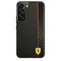 Ferrari On Track Carbon Stripe Samsung Galaxy S22 5G Kotelo - Musta