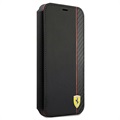 Ferrari On Track Carbon Stripe iPhone 13 Pro Lompakkokotelo