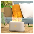 Flame Simulation Air Humidifier & Aroma Diffuser - White