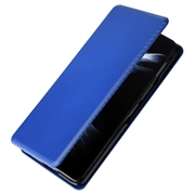 Samsung Galaxy Z Fold5 Flip Lompakkokotelo - Hiilikuitu - Sininen