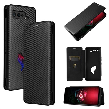 Asus ROG Phone 5 Lompakkokotelo - Hiilikuitu